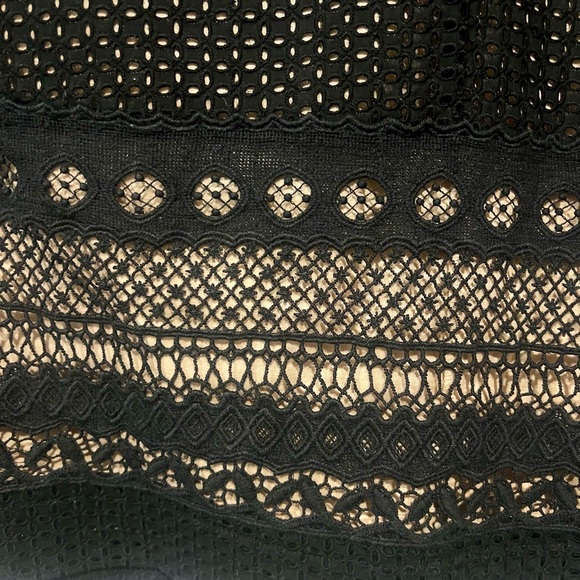 Loft black cotton lace sheath with nude lining. NWT size 4 - Picture 4 of 6